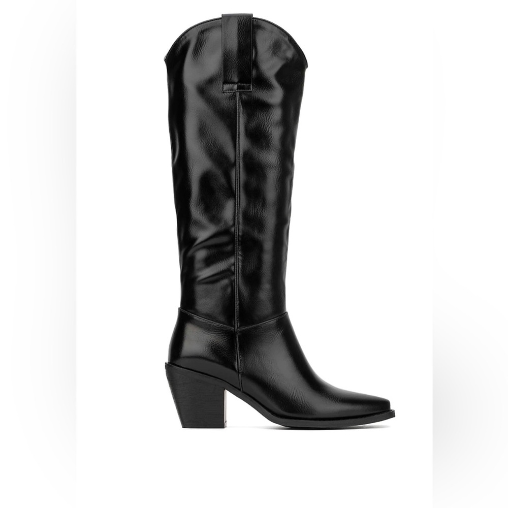 Tall Black Western Boots - Picture 4 of 8